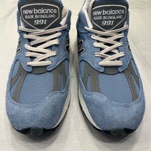 New Balance 991 Blue and Gray Sneakers